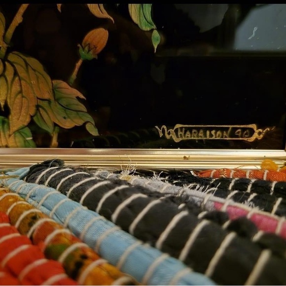 1990 LaBarge Chinoiserie Framed Mirror (Anthropologie) - Picture 5 of 5